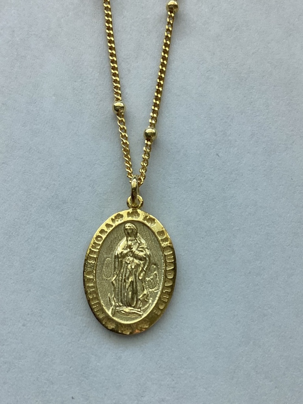 Argento Vivo Sterling Silver GP RELIGIOUS MEDALLION - Picture 1 of 7